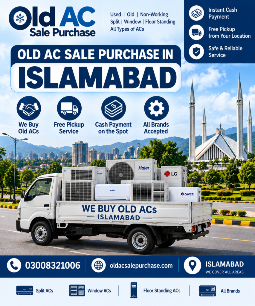 We buy all types old ac in Islamabad